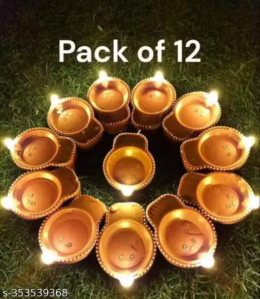 Water Sensor Diya for Diwali Decoration Item for Home Decor and Diwali Gift (6 Pcs, 12 Pcs & 24 Pcs)